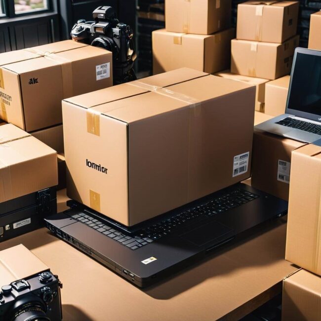 Bezpieczne opakowanie laptopa do transportu