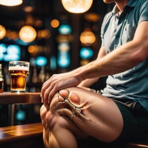 Czy ból kolan to efekt spożycia alkoholu