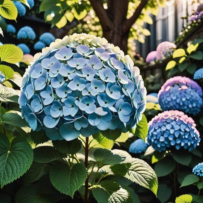 Kolor kwiatów Hortensji Hercules